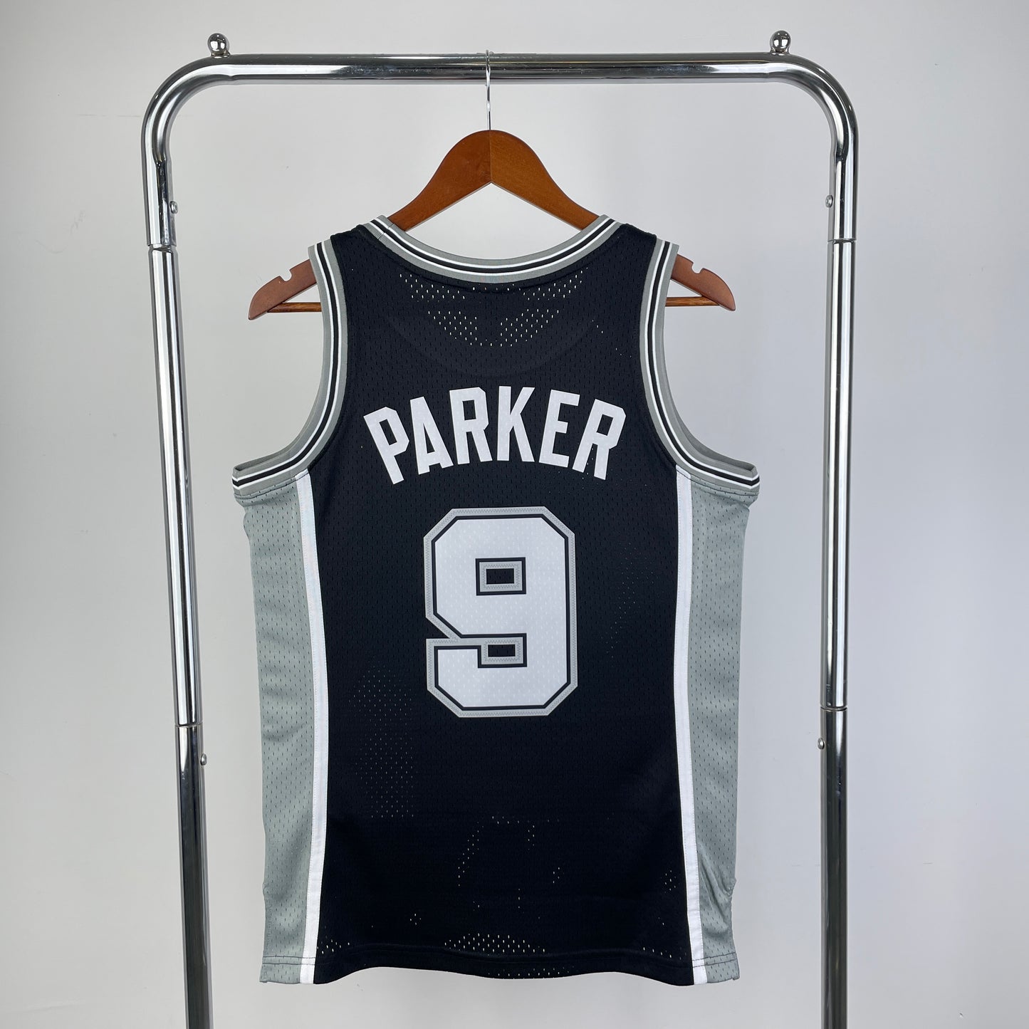San Antonio Spurs 2002-03 Tony Parker Mitchell & Ness Black Hardwood Classic Swingman Jersey