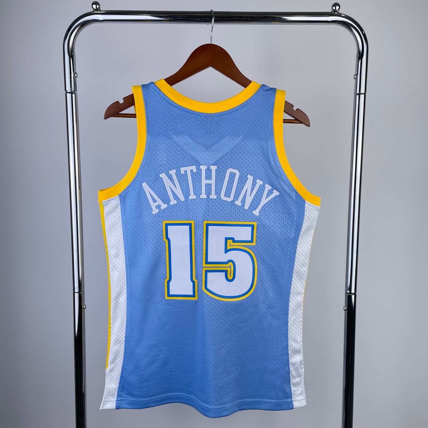 Denver Nuggets 2003-04 Carmelo Anthony Blue Mitchell & Ness Hardwood Classics Swingman Jersey