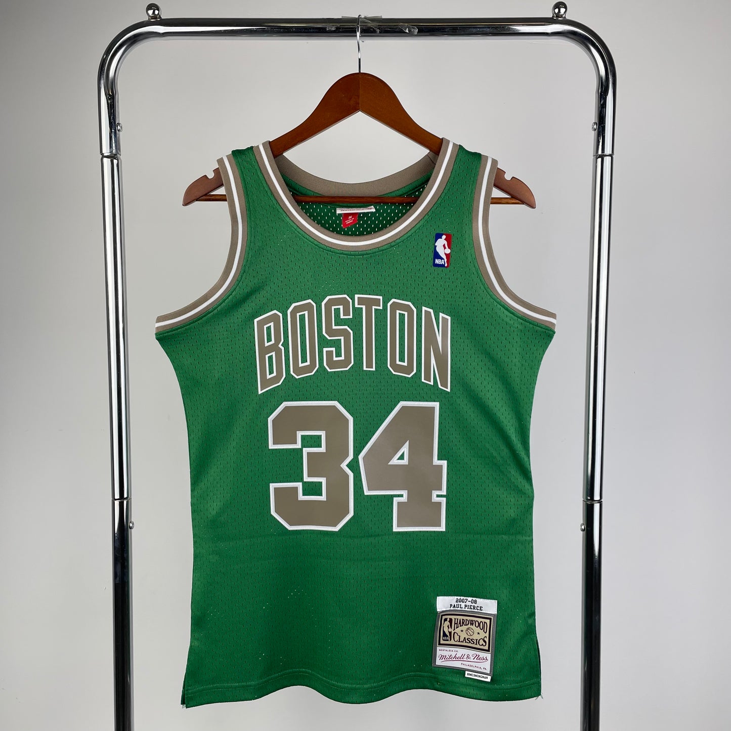 Boston Celtics 2007-08 Paul Pierce Green & Gold Mitchell & Ness Swingman Jersey