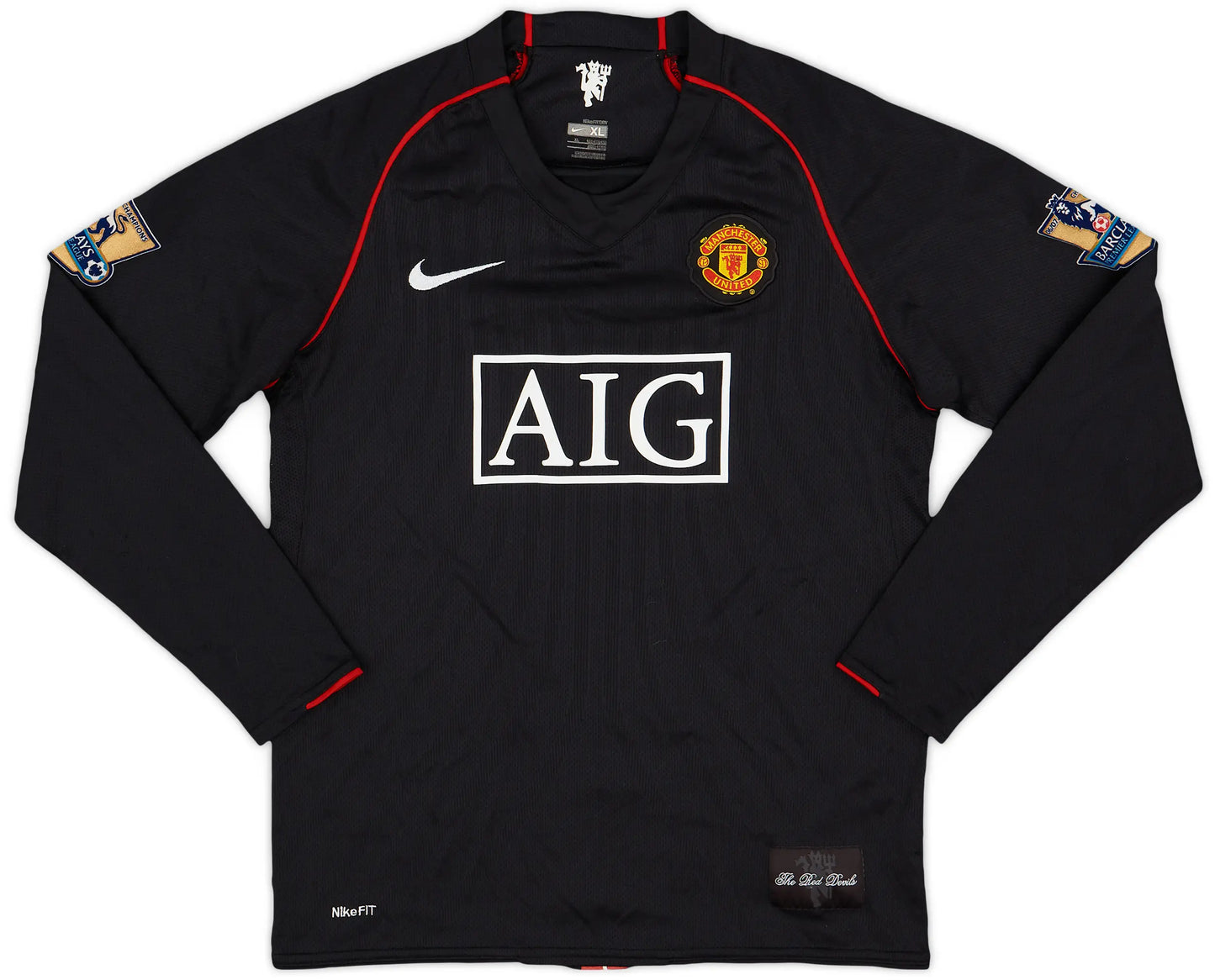 Manchester United 2007/08 Away Long Sleeve Jersey
