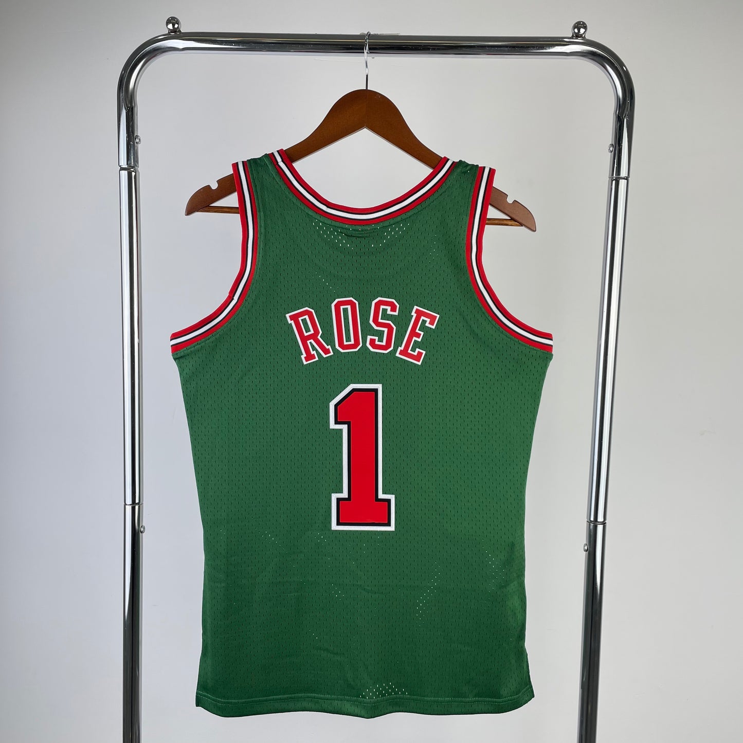 Chicago Bulls 2008-09 Derick Rose Go Green Mitchell & Ness Swingman Jersey