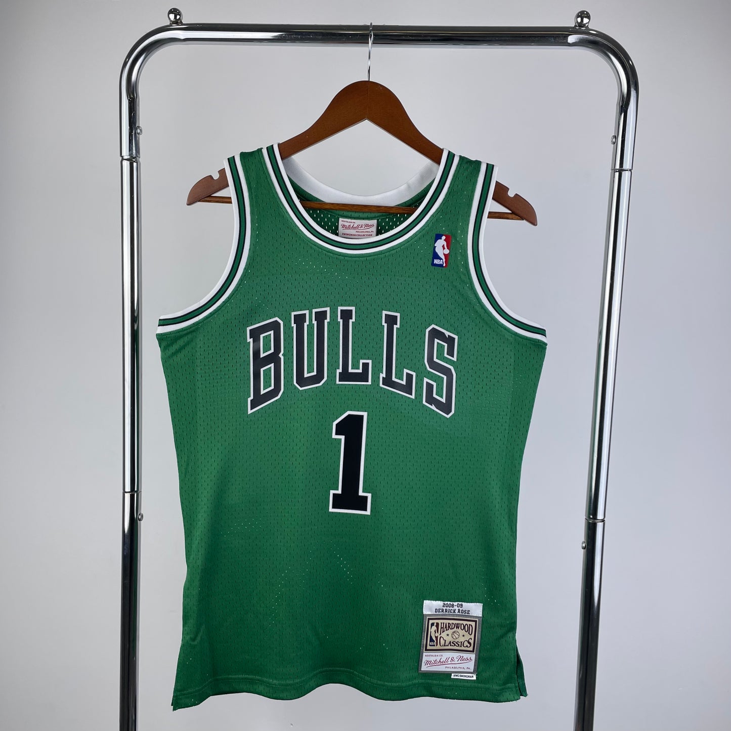 Chicago Bulls 2008-09 Derick Rose St. Patrick's Day Mitchell & Ness Swingman Jersey