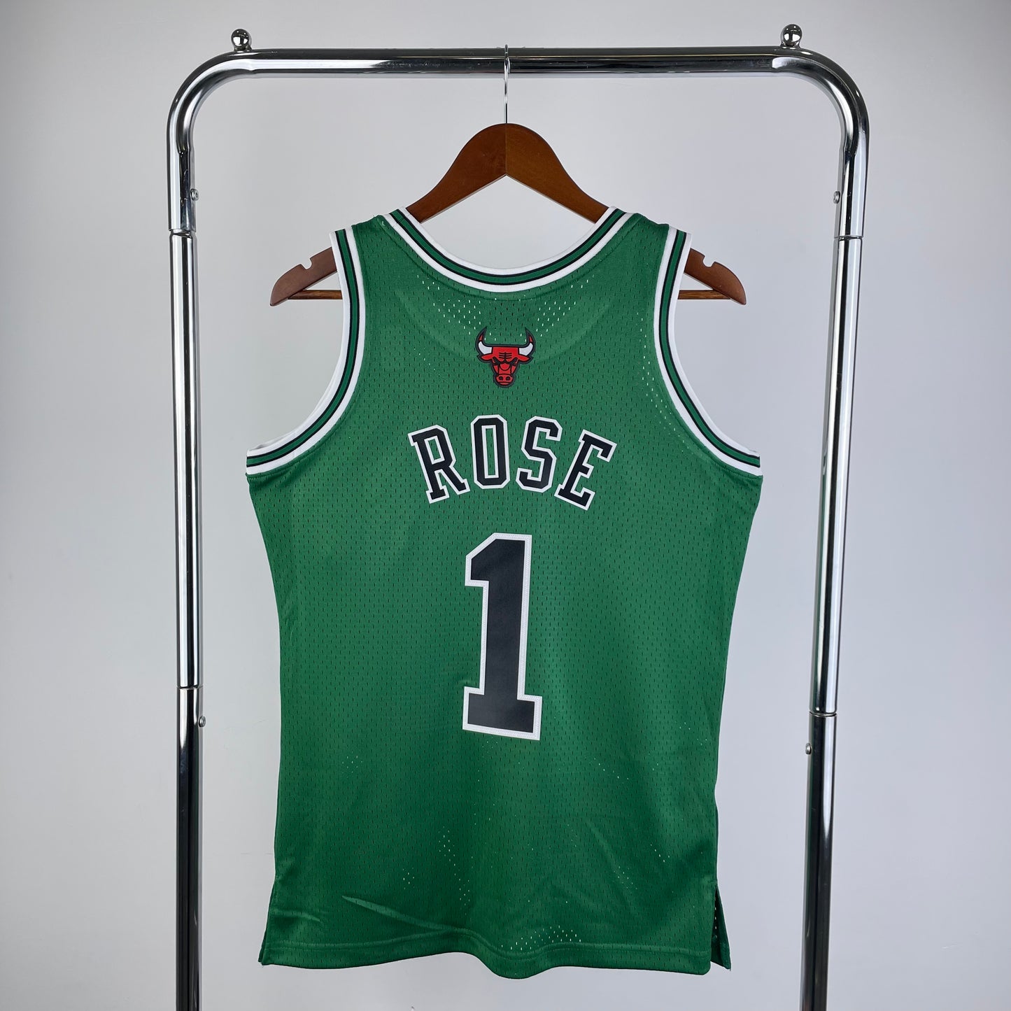 Chicago Bulls 2008-09 Derick Rose St. Patrick's Day Mitchell & Ness Swingman Jersey
