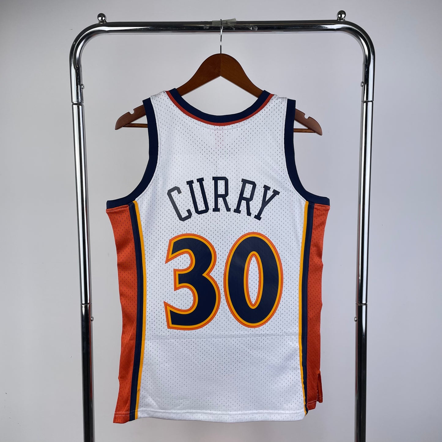 Golden State Warriors 2009-10 Steph Curry White Mitchell & Ness Hardcore Classics Swingman Jersey