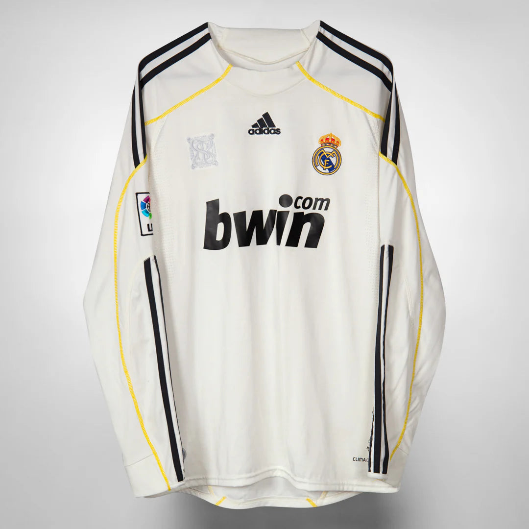 Real Madrid 2009/10 Home Long Sleeve Jersey