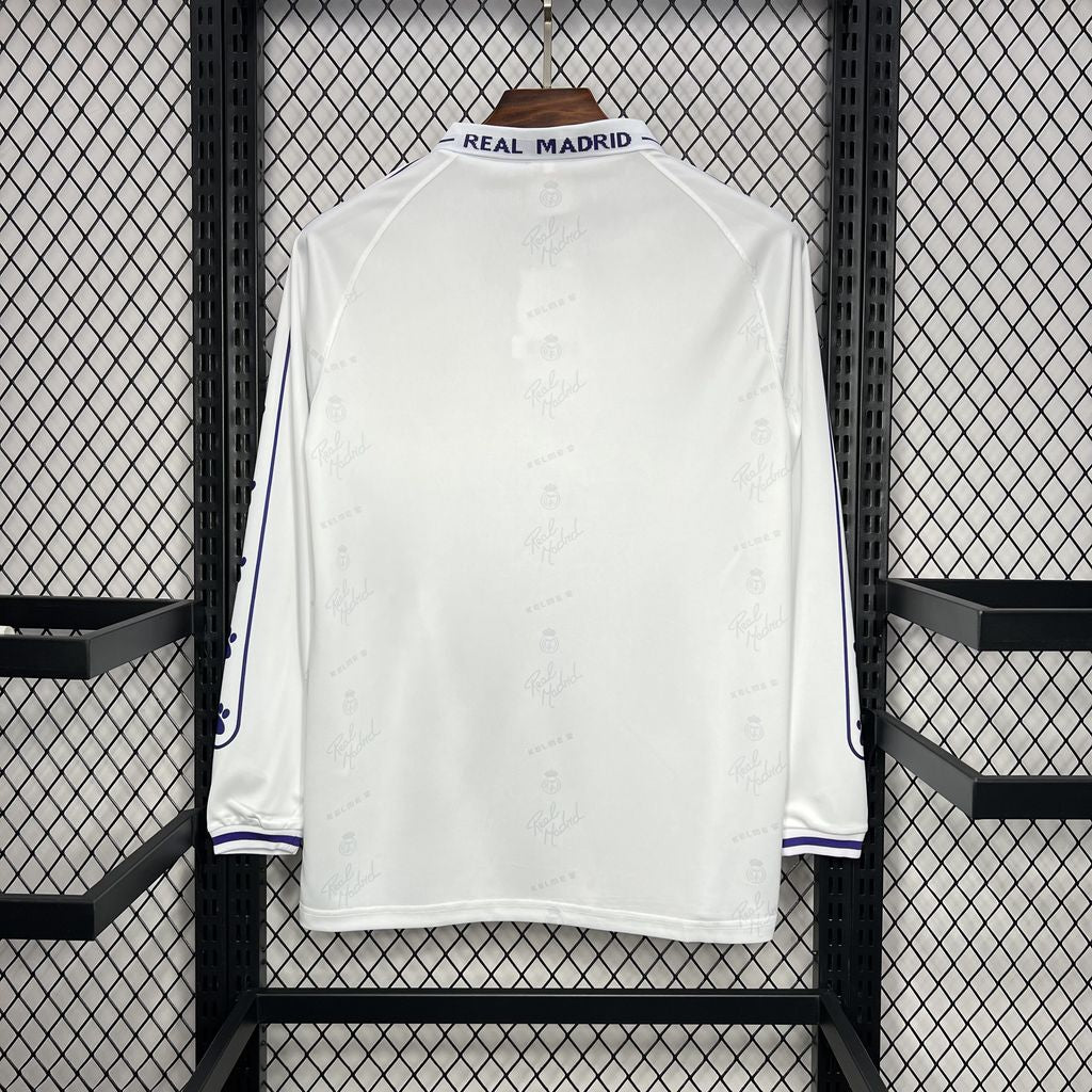 Real Madrid 1994/96 Home Long Sleeve Jersey
