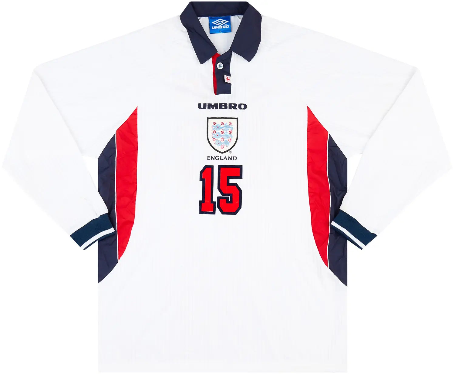 England 1998 Home Long Sleeve Jersey – Vintage Kitman