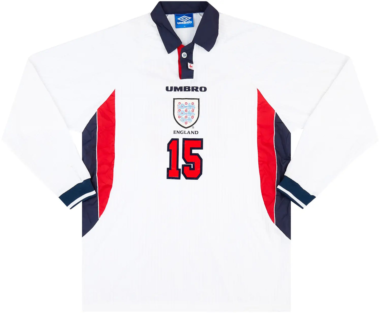 England 1998 Home Long Sleeve Jersey