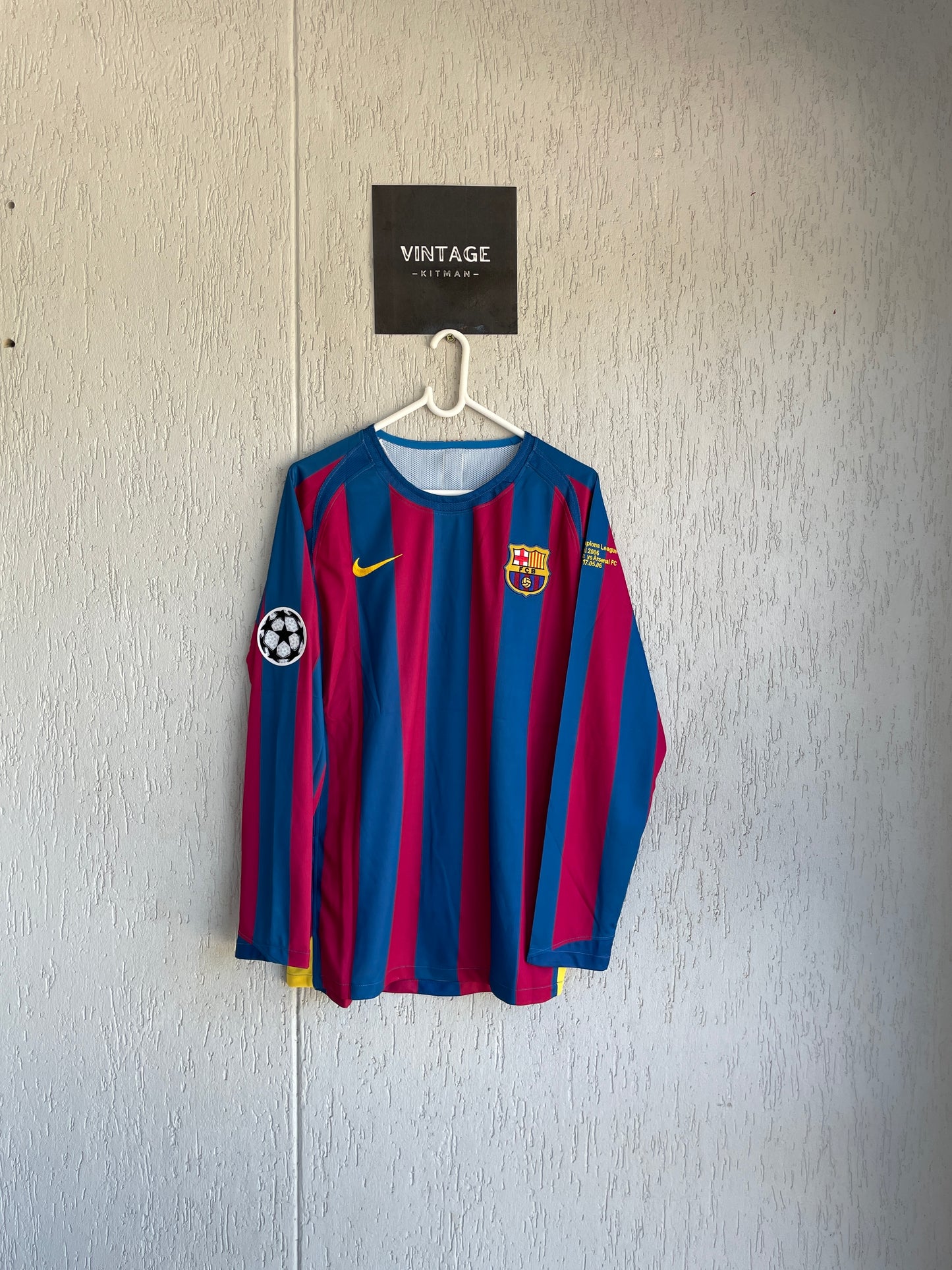 Barcelona 2006 UCL Final Long Sleeve Jersey