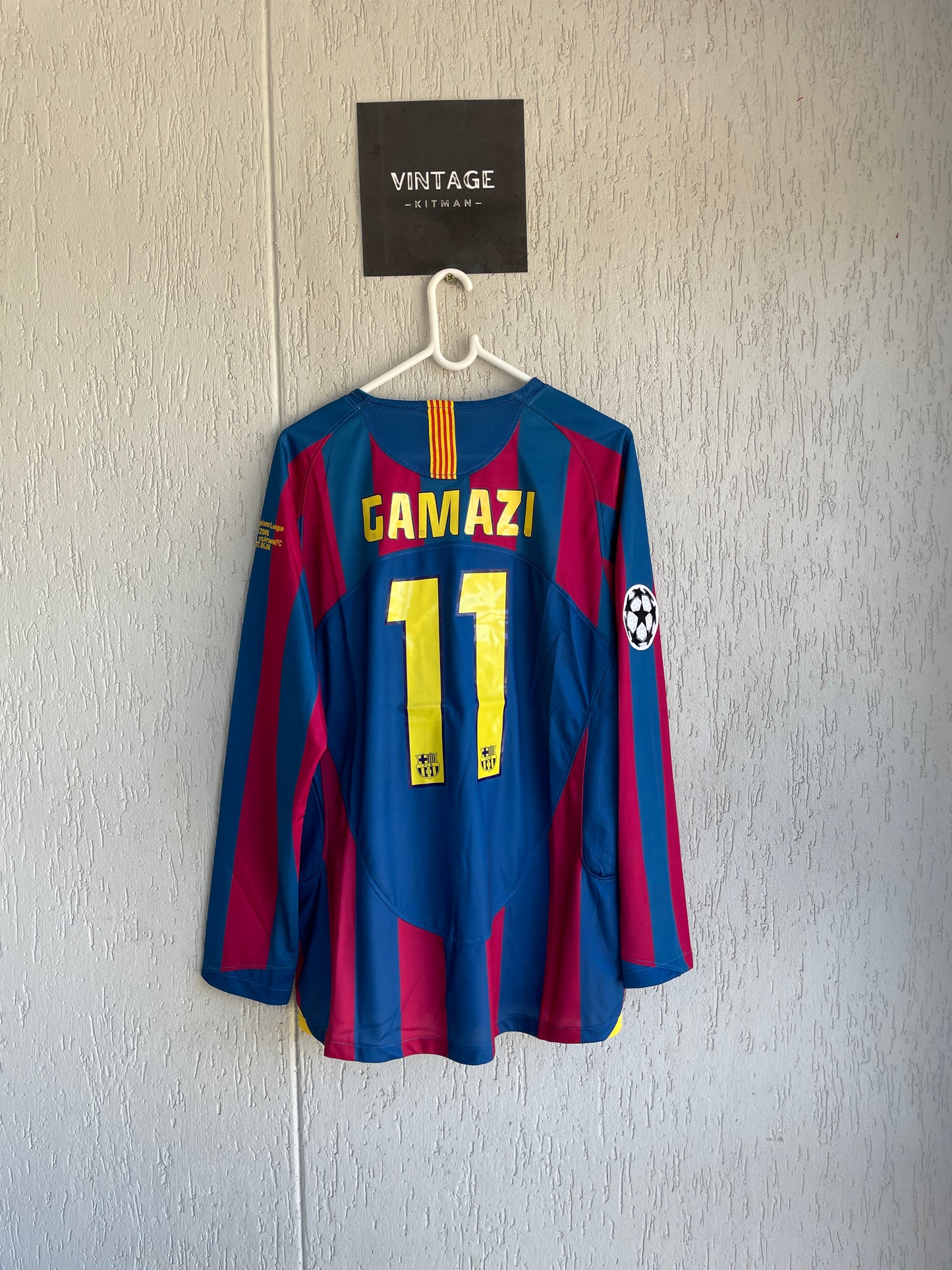 Barcelona 2006 UCL Final Long Sleeve Jersey