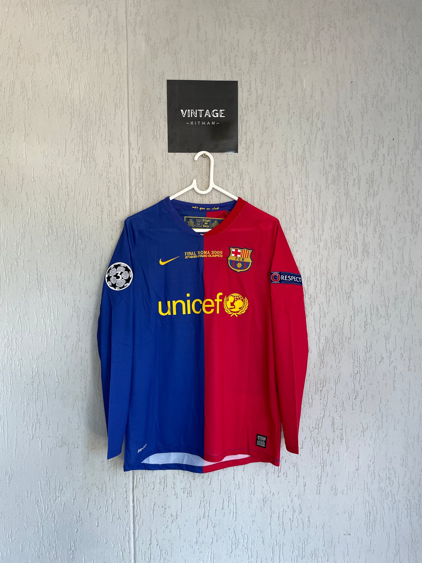 Barcelona 2009 UCL FINAL Long Sleeve Jersey