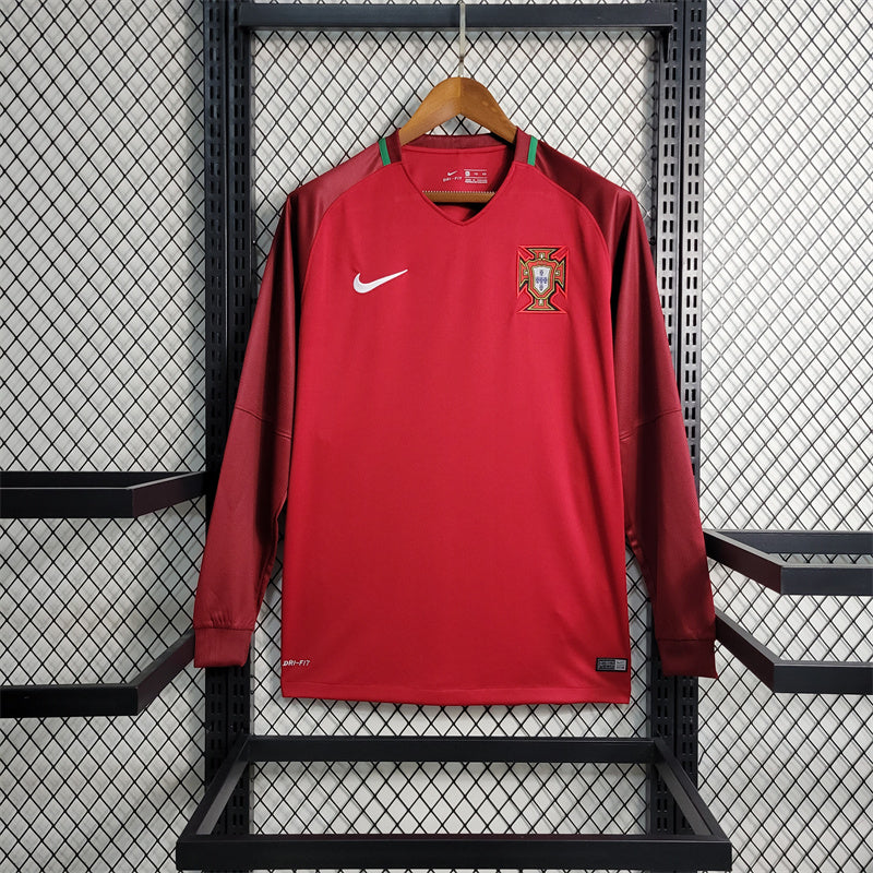 Portugal 2016 Home Long Sleeve Jersey
