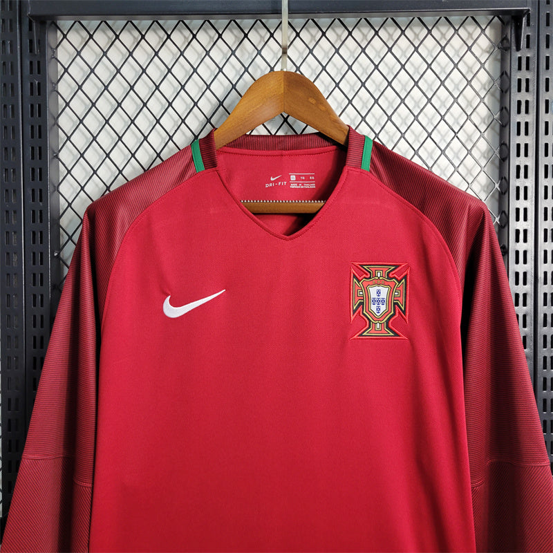 Portugal 2016 Home Long Sleeve Jersey
