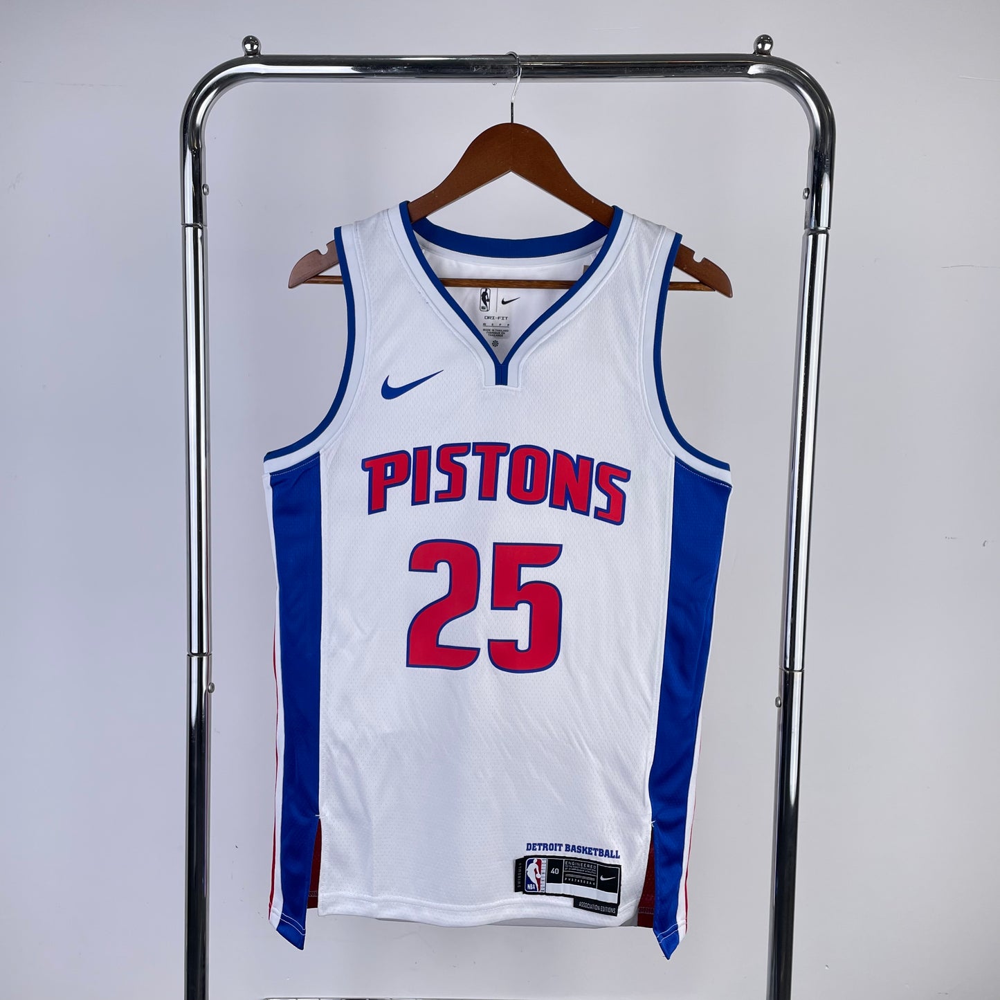 Detroit Pistons 2022-23 White Swingman Jersey - Association Edition