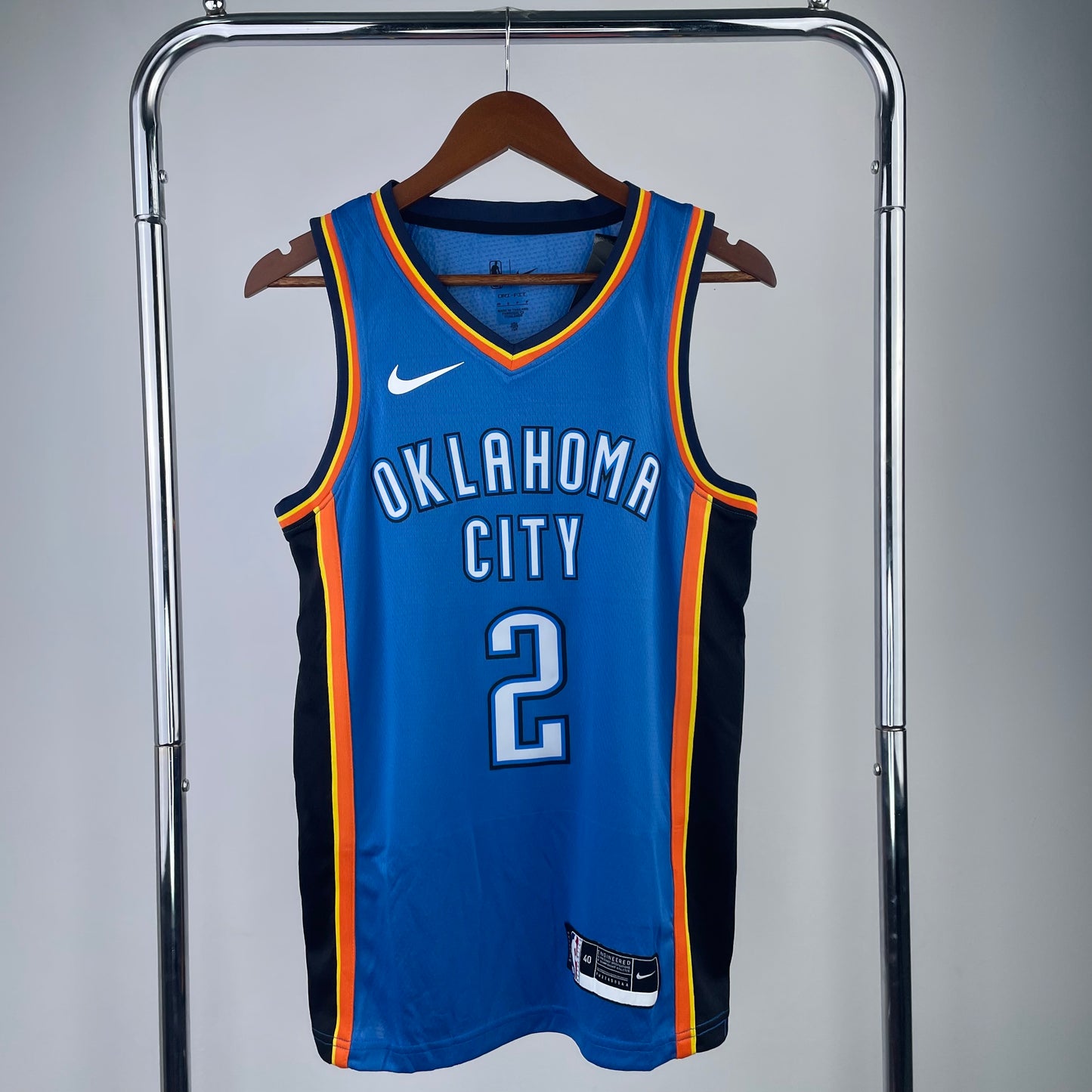 Oklahoma City Thunder 2022-23 Blue Swingman Jersey - ICON EDITION