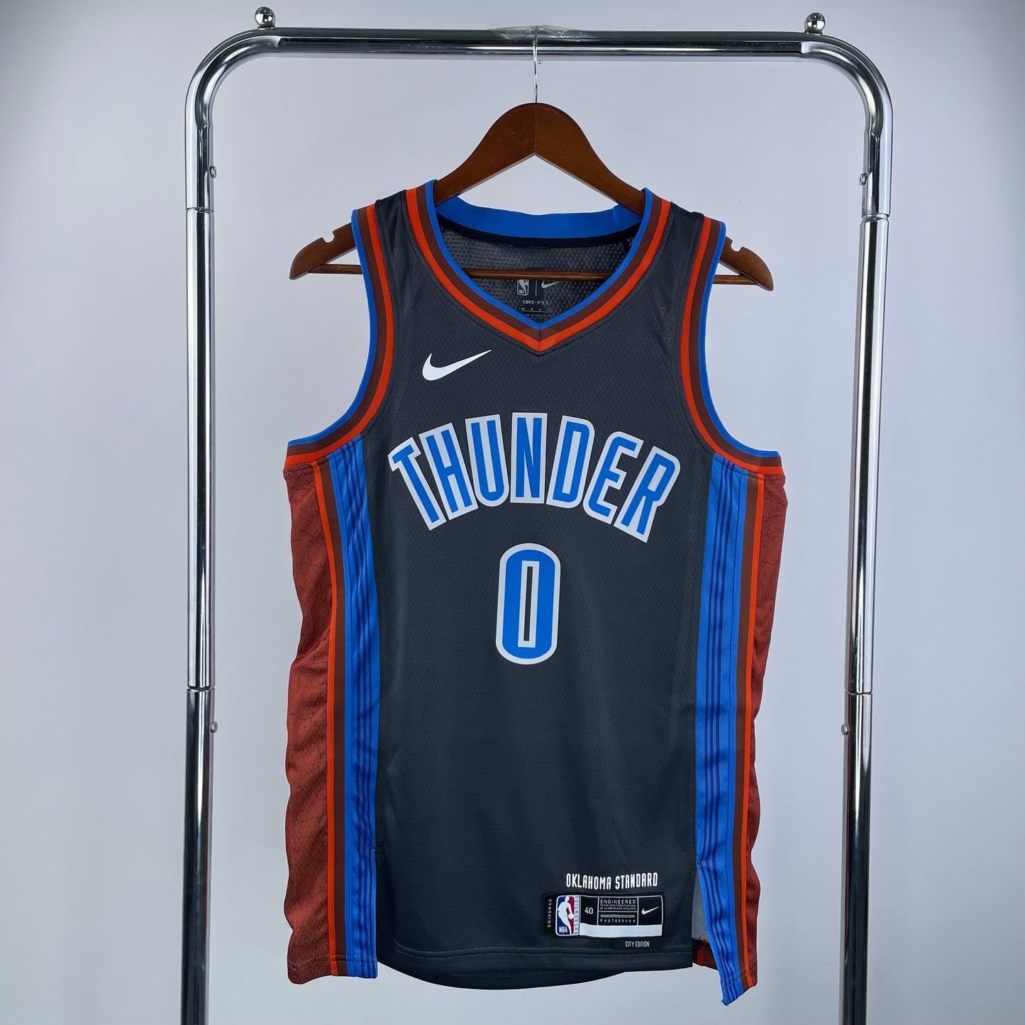 Oklahoma City Thunder 2022-23 Navy Swingman Jersey - Icon Edition