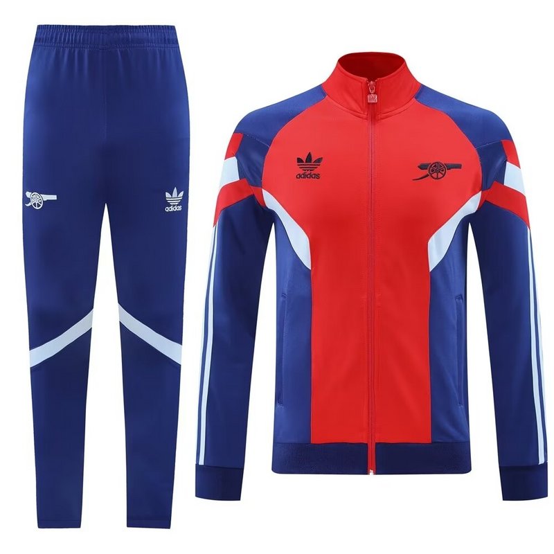 Arsenal 2024/25 Originals Red and Blue Fullzip Tracksuit Set