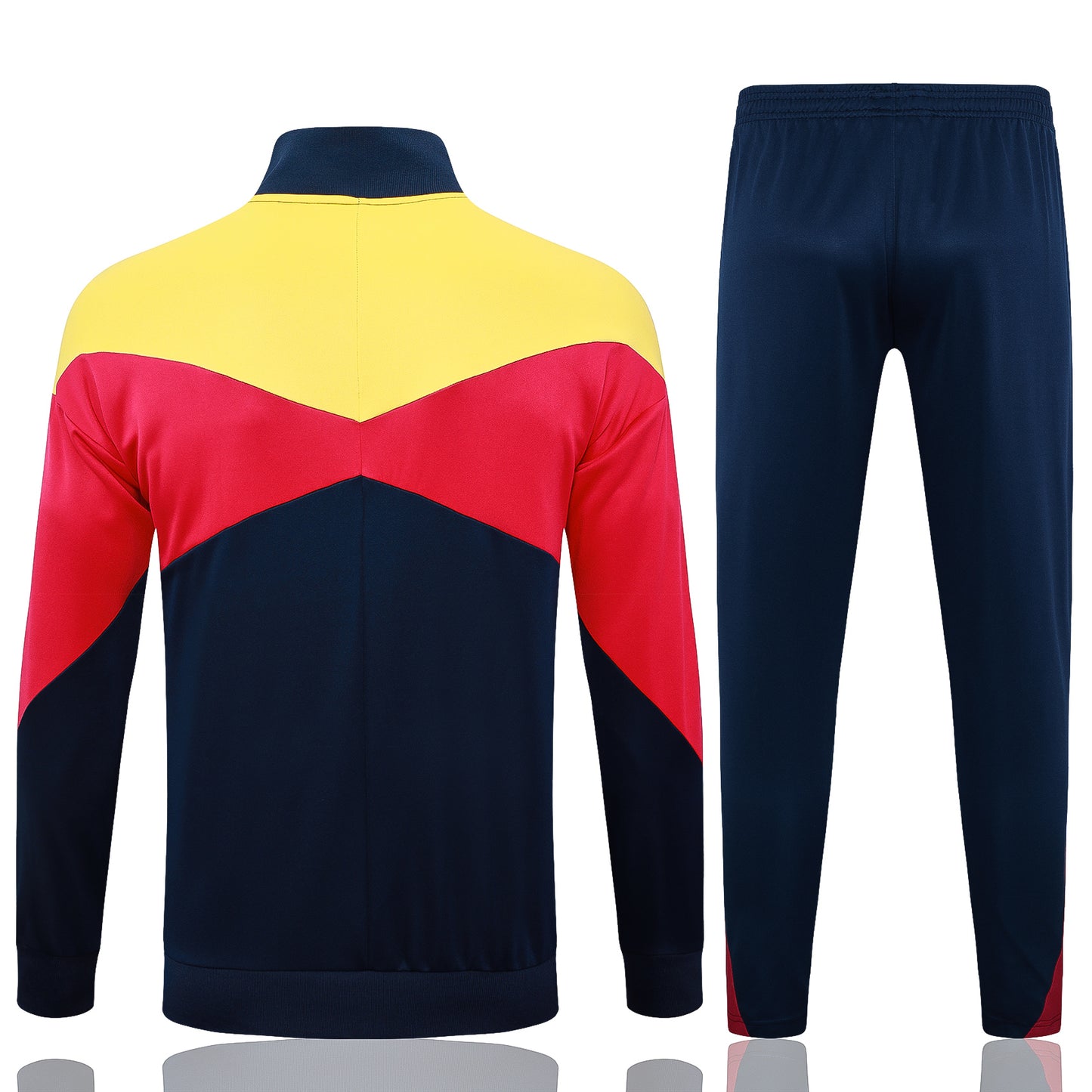 Barcelona 2024/25 Navy Red and Yellow Full-zip Tracksuit Set