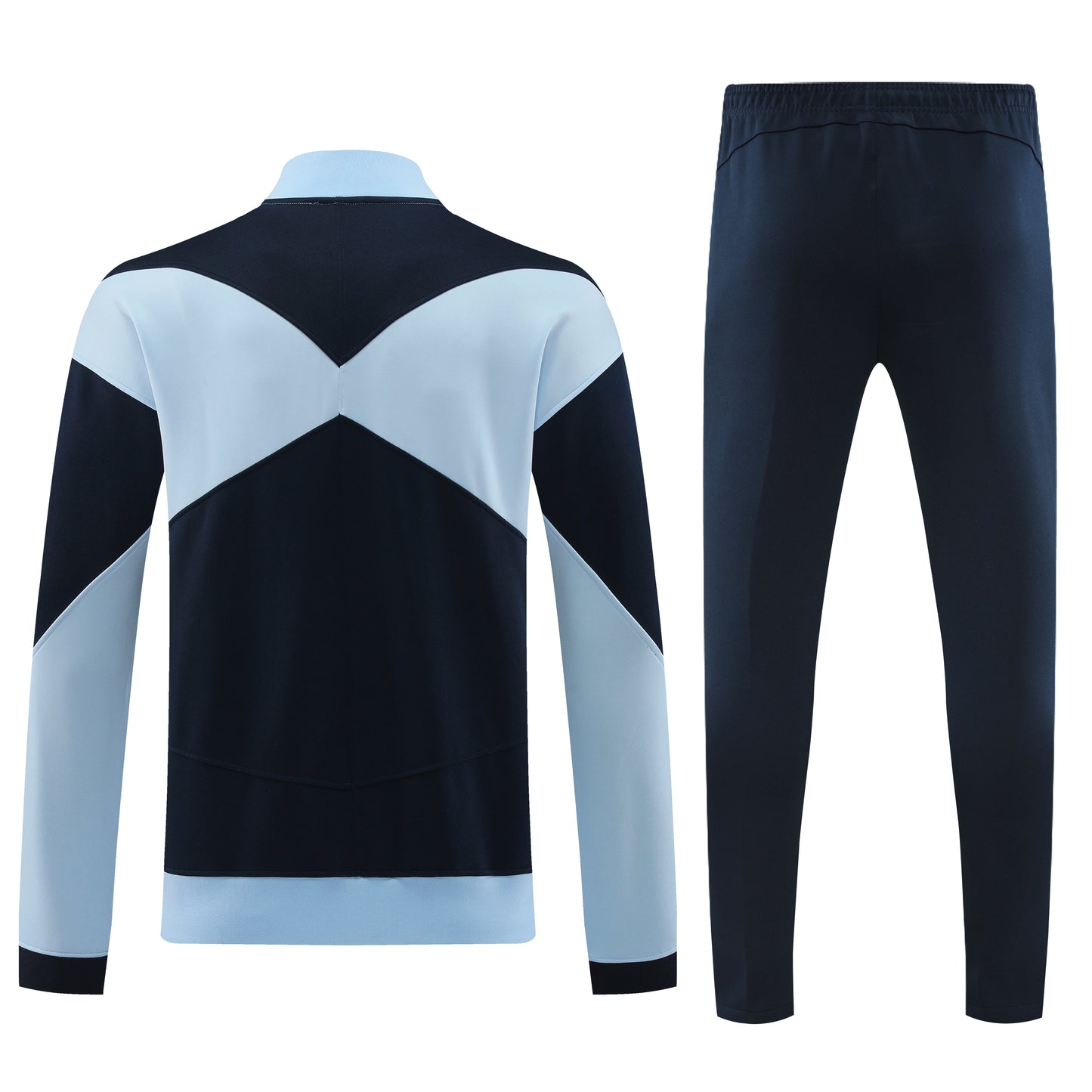 France 2024 Grey and Navy Full-Zip Tracksuit Set