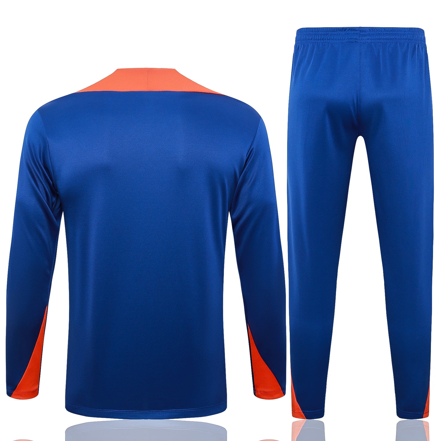 Netherlands 2024 Blue Half-Zip Training Tracksuit Set
