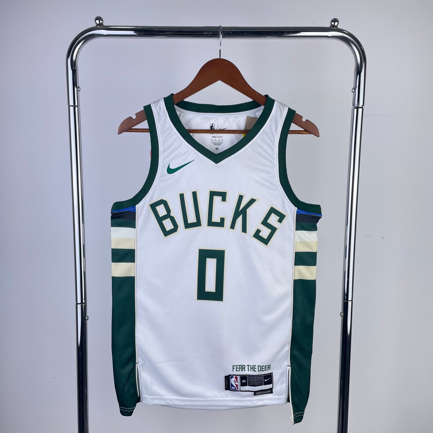 Milwaukee Bucks 2023-24 White Swingman Jersey - Association Edition