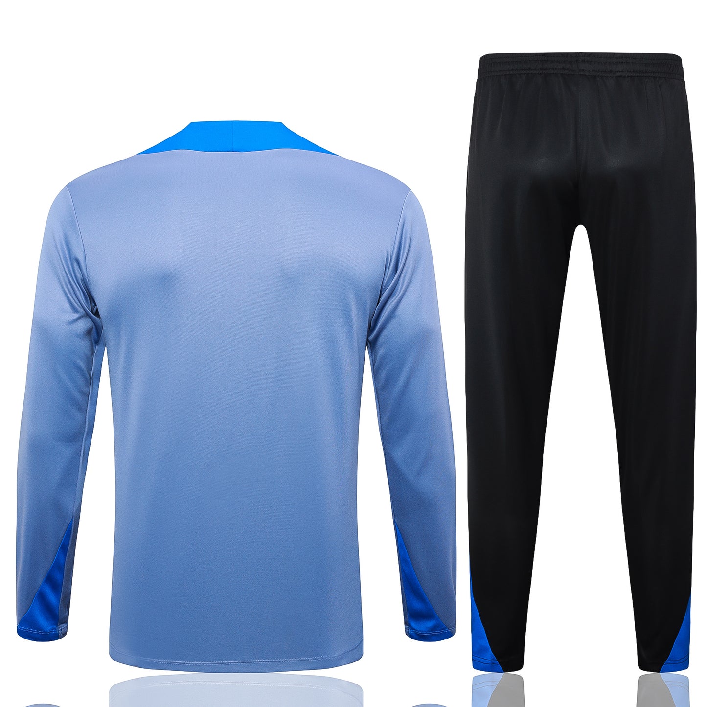 Inter Milan 2024-25 Light Blue and Black Half-zip Training Tracksuit Set