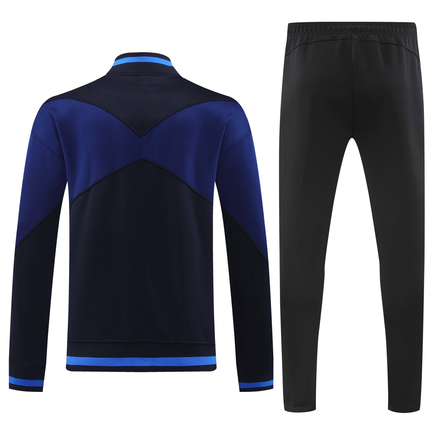 Inter Milan 2024-25 Blue and Black Full-zip Tracksuit Set