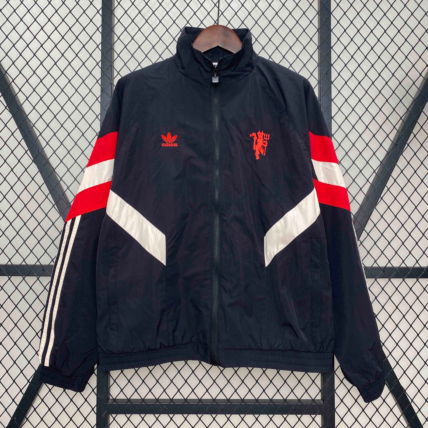 Manchester United 2024/25 Black Windbreaker Jacket