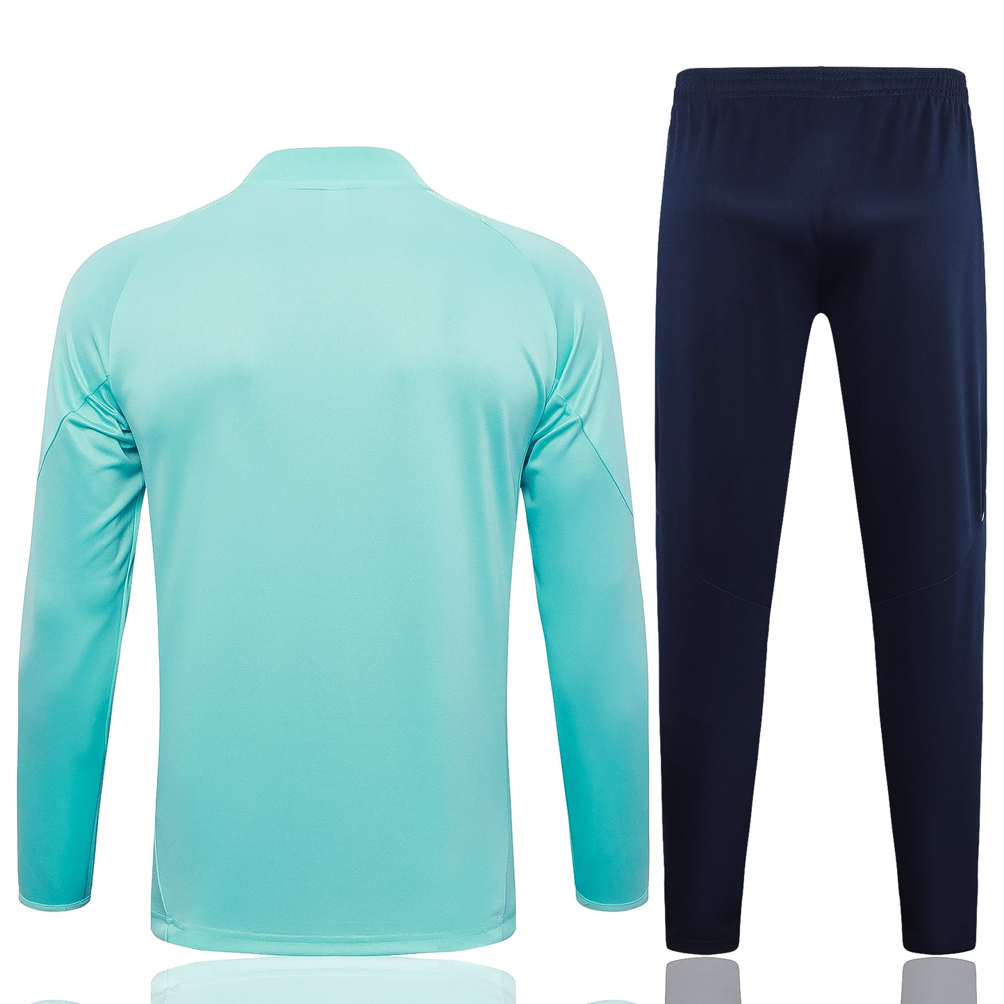 Real Madrid 2024-25 Light Green Half-Zip Training Tracksuit Set