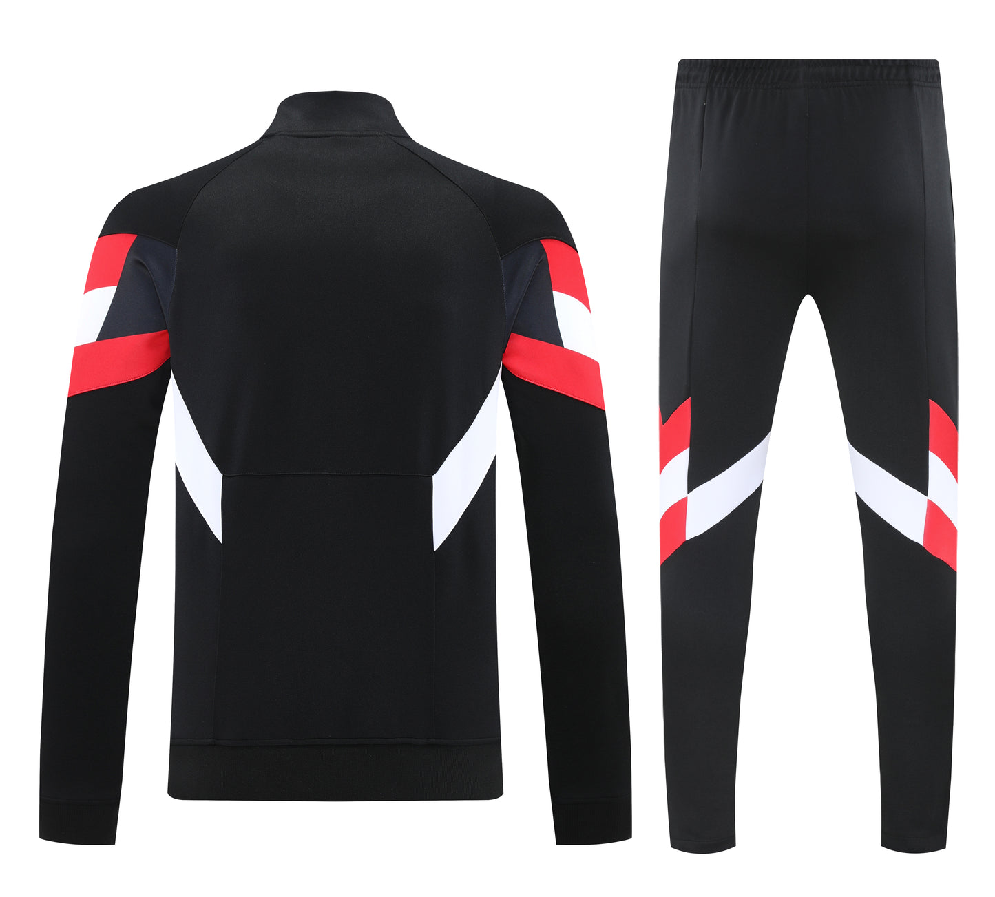 Manchester United 2024/25 Black and White Full-zip Tracksuit Set