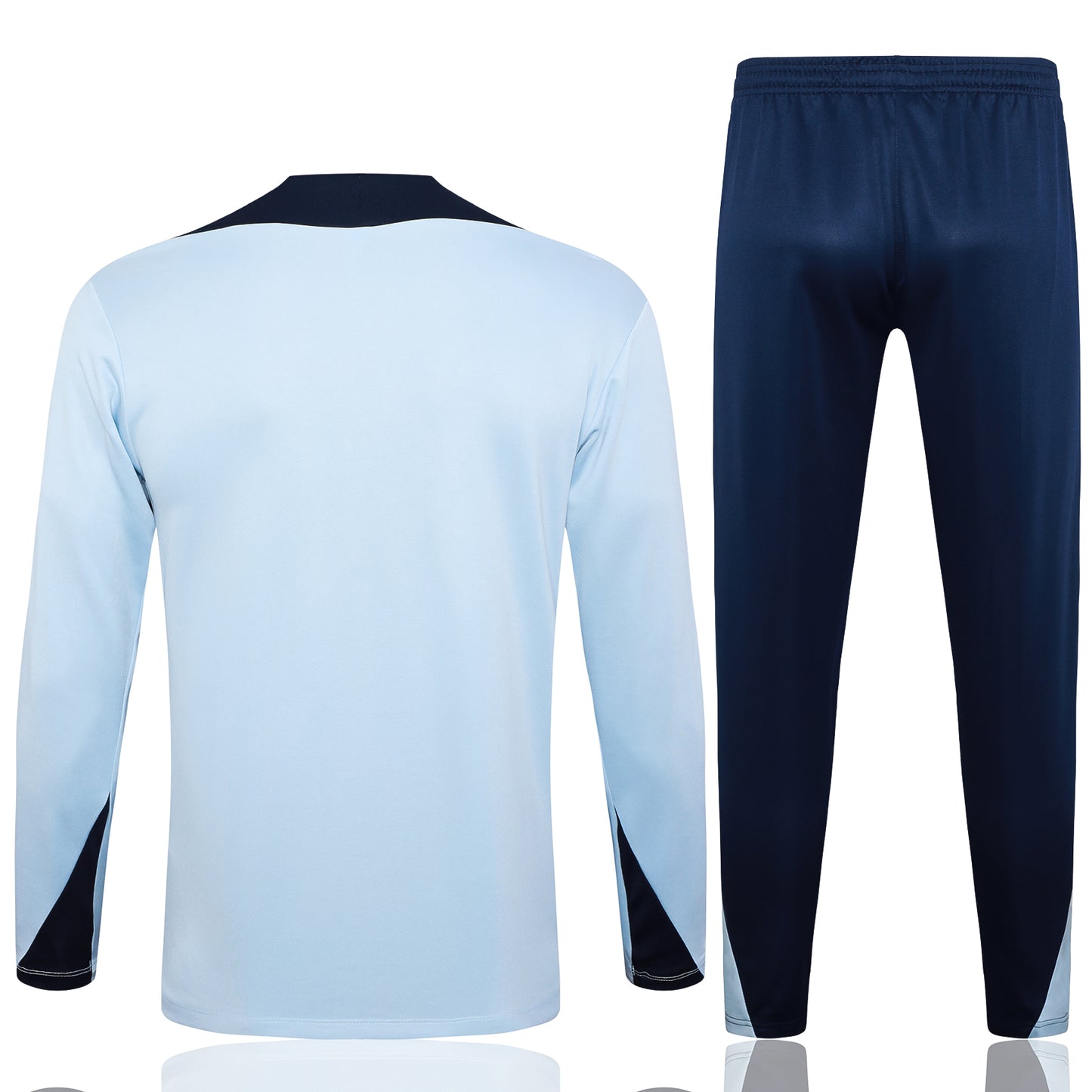France 2024 Light Blue and Navy Half-Zip Training Tracksuit Set