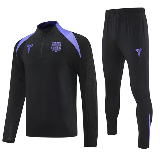 Barcelona 2025/26 Black Mamba Half-Zip Tracksuit set