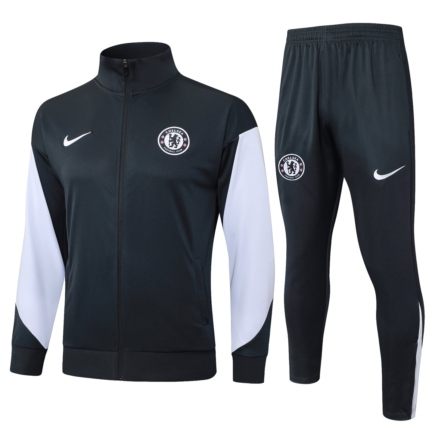 Chelsea 2025/26 Grey Full-Zip Tracksuit Set