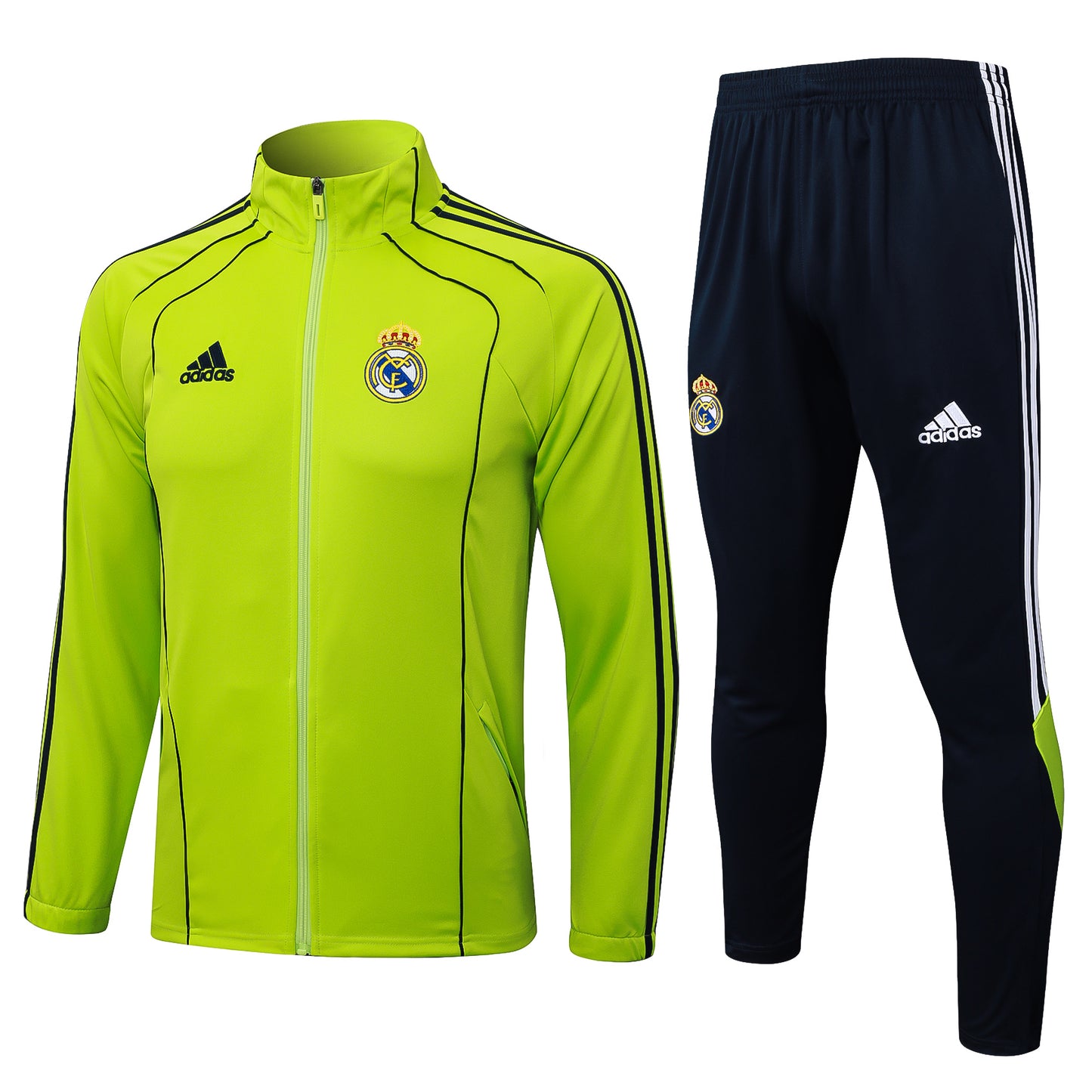 Real Madrid 2025/26 Green Full-Zip Tracksuit Set