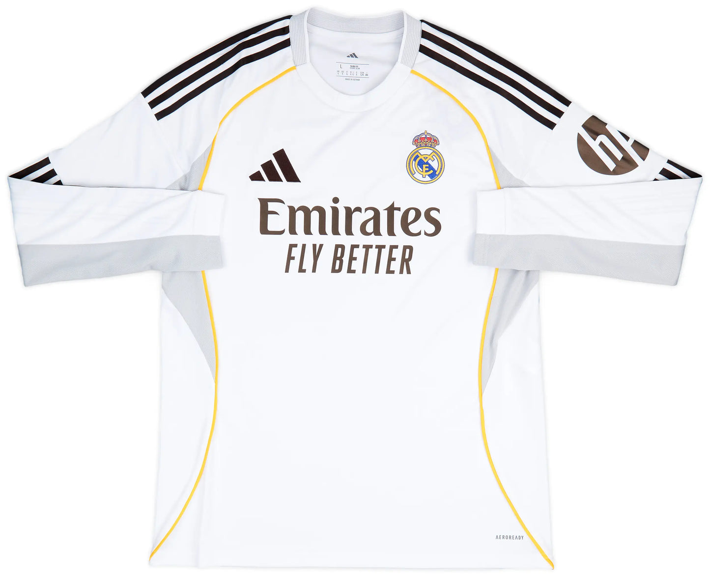 Real Madrid 2025/26 Home Fan Version Long Sleeve
