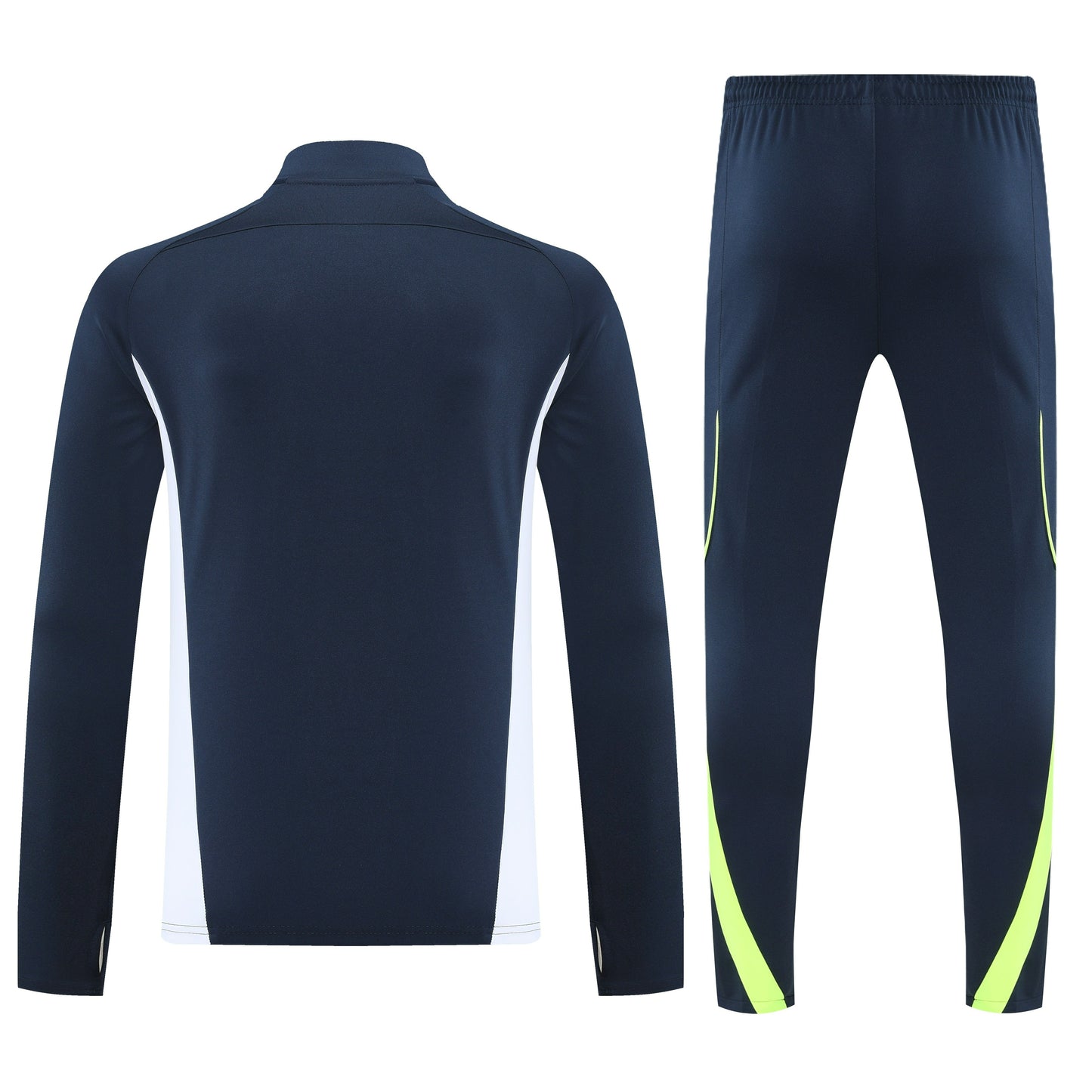 Real Madrid 2025/26 Navy and White Half-Zip Tracksuit Set