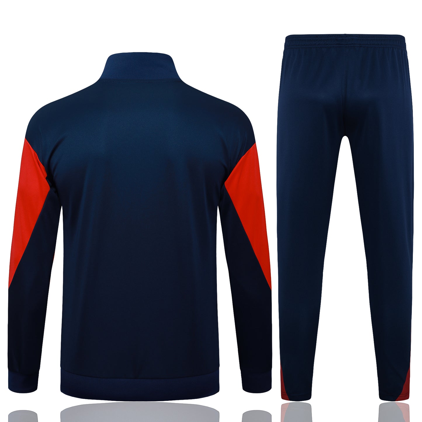 Paris 2025/26 Navy and Red Full-Zip Tracksuit Set