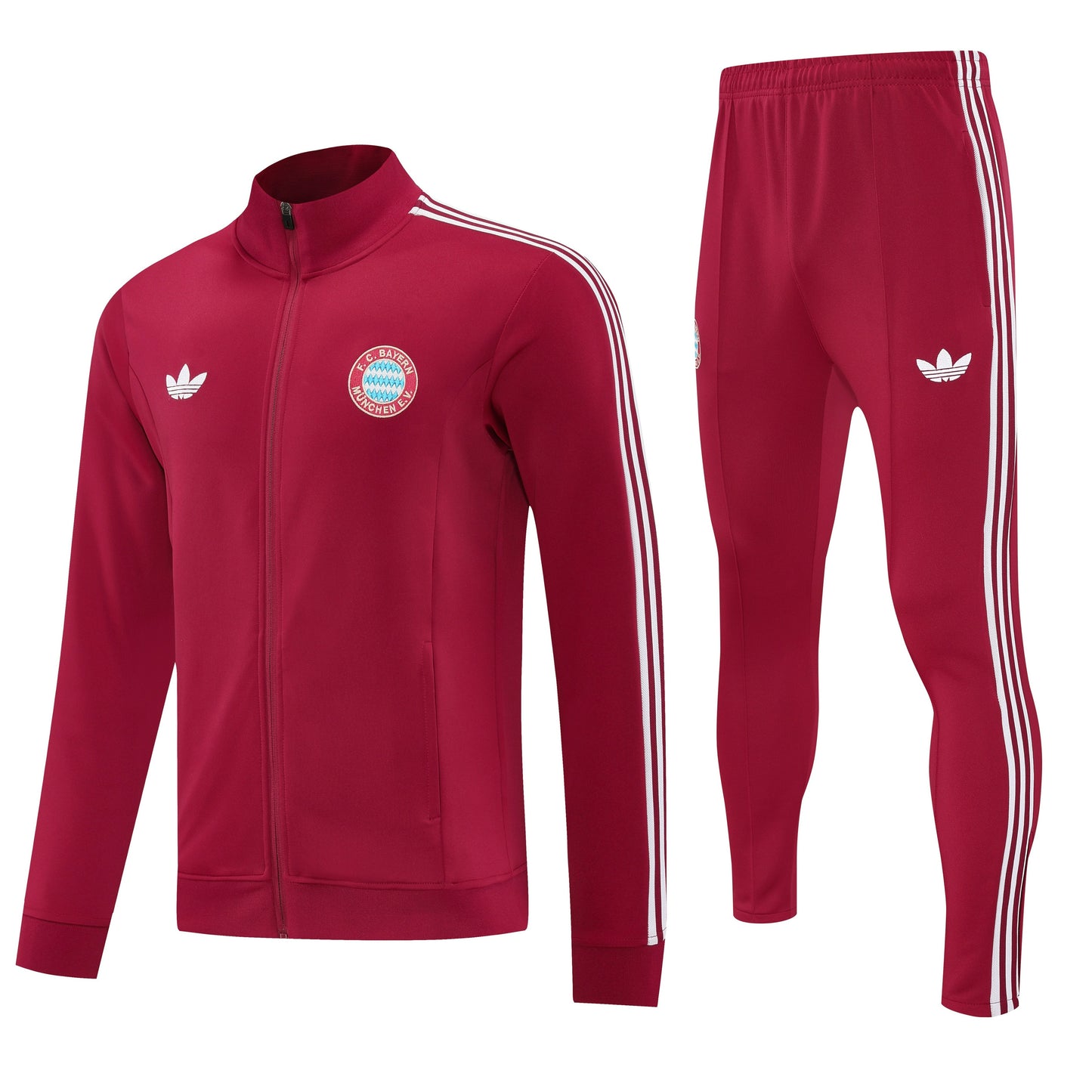 Bayern Munich 2025/26 Red Full-Zip Tracksuit Set