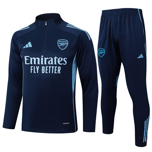 Arsenal 2025/26 Navy Halfzip Tracksuit Set