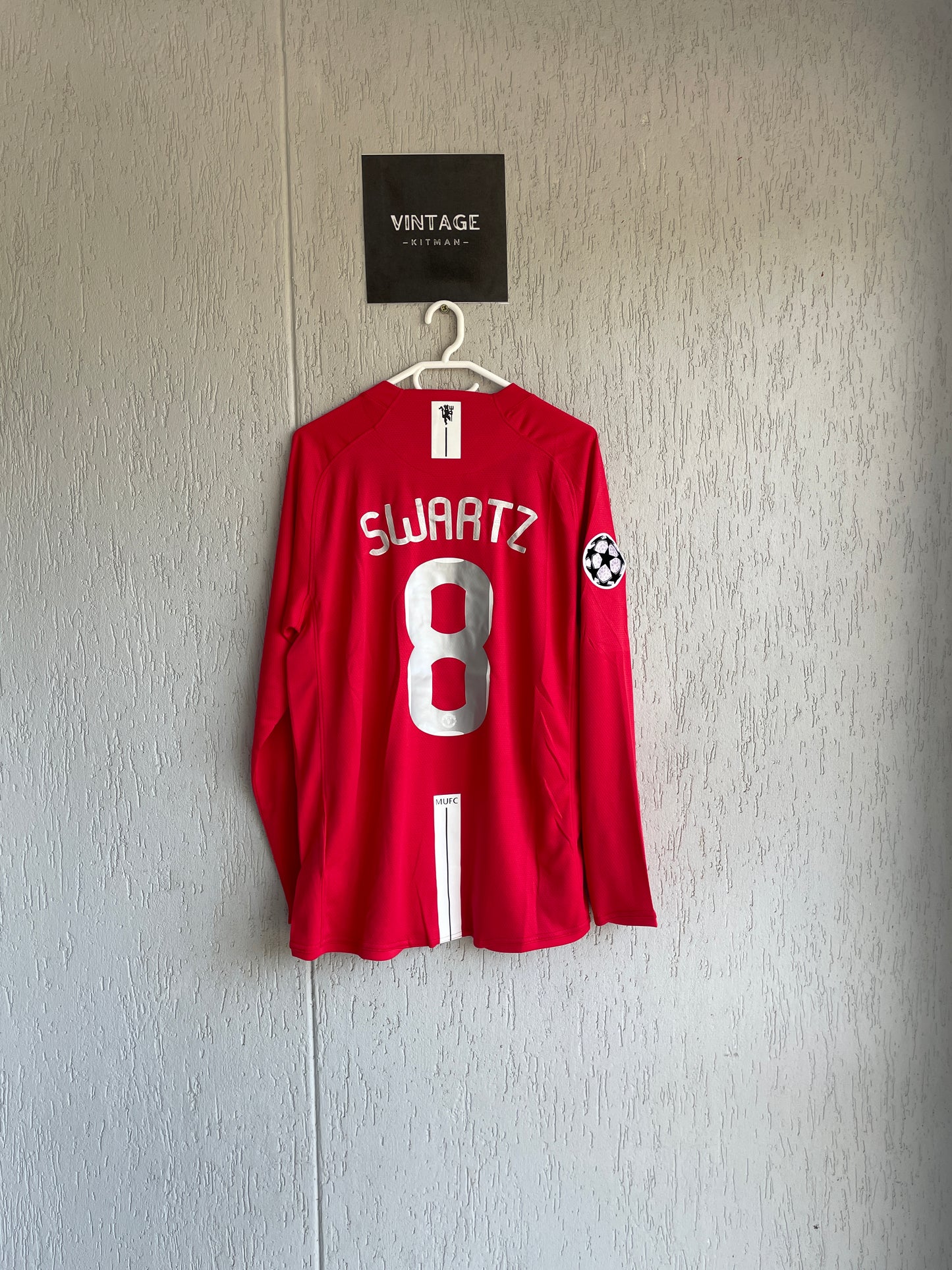 Manchester United 2008 UCL Final Long Sleeve Jersey
