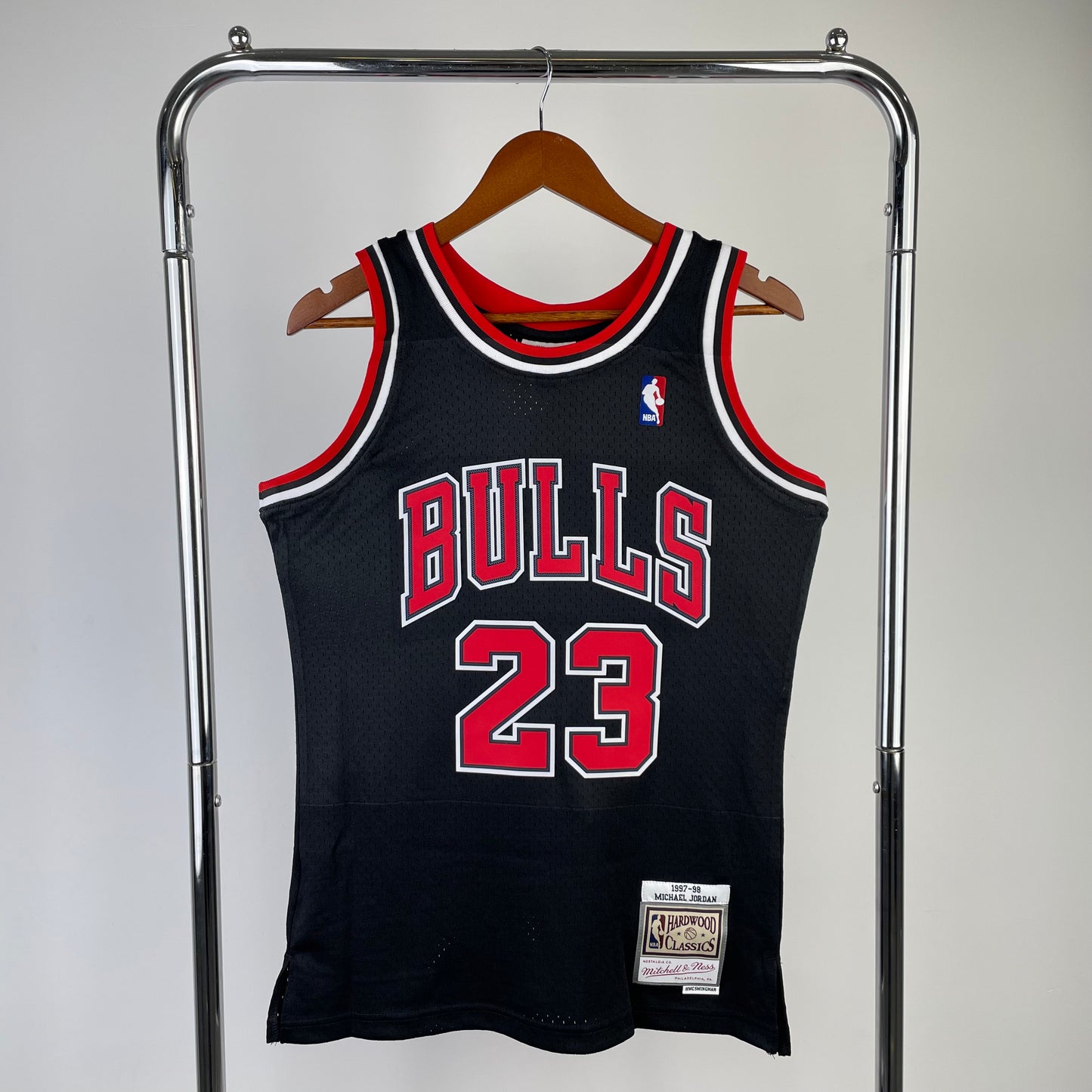 Chicago Bulls 1997-98 #23 Micheal Jordan Alternate Mitchell & Ness Swingman Jersey