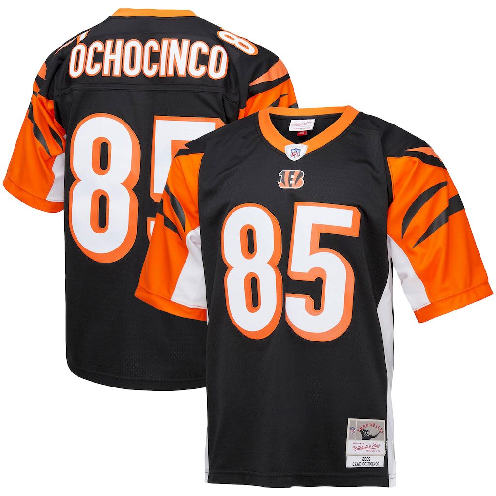 Cincinnati Bengals #85 Chad Ochocinco Mitchell & Ness Brown Legacy NFL Jersey
