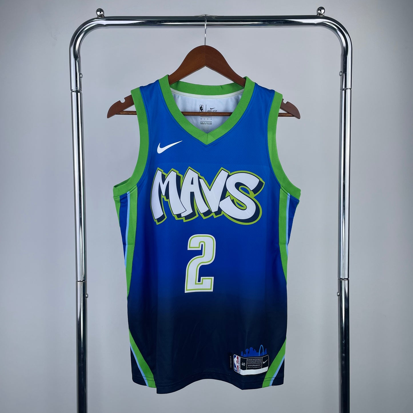 Dallas Mavericks 2019-20 Blue Swingman Jersey - Fly City Edition