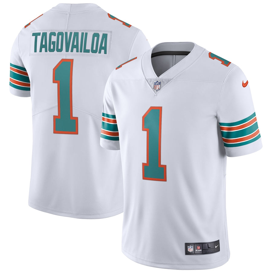 Miami Dolphins 2023 Throwback Away White NFL Jersey