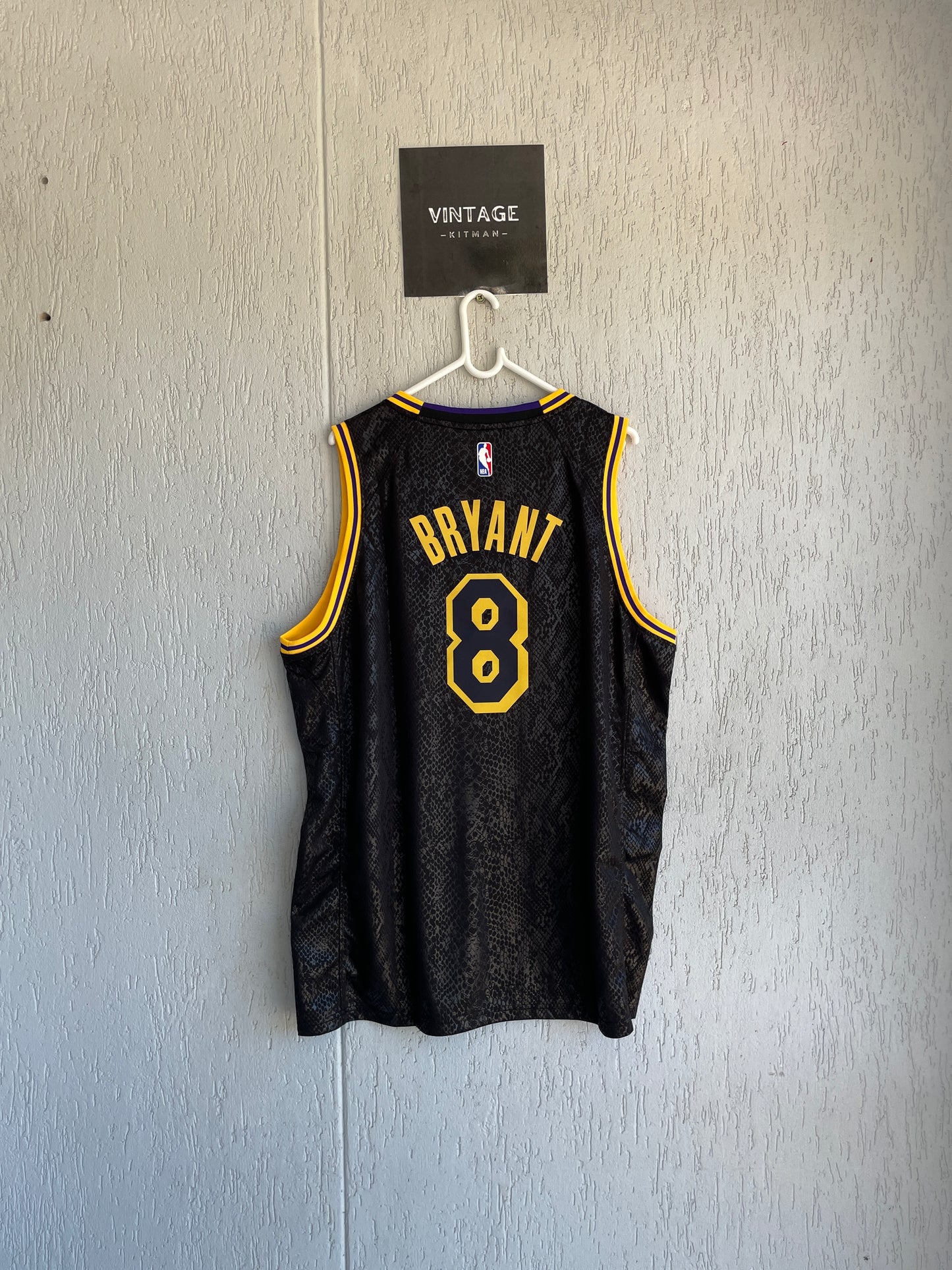 Los Angeles Lakers 2018-19 #8 Kobe Bryant Black Swingman Jersey - Black Mamba Edition