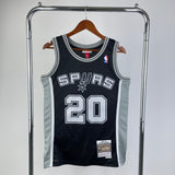 San Antonio Spurs 2002-03 Manu Ginobili Mitchell & Ness Black Hardwood Classic Swingman Jersey