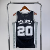 San Antonio Spurs 2002-03 Manu Ginobili Mitchell & Ness Black Hardwood Classic Swingman Jersey