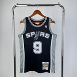San Antonio Spurs 2002-03 Tony Parker Mitchell & Ness Black Hardwood Classic Swingman Jersey