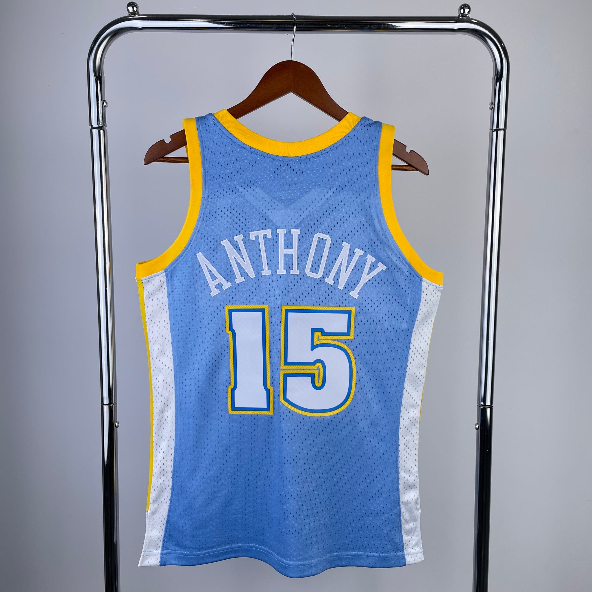 Denver Nuggets 2003-04 Carmelo Anthony Blue Mitchell & Ness Hardwood Classics Swingman Jersey