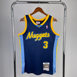 Denver Nuggets 2006-07 Allen Iverson Blue Mitchell & Ness Hardwood Classics Swingman Jersey